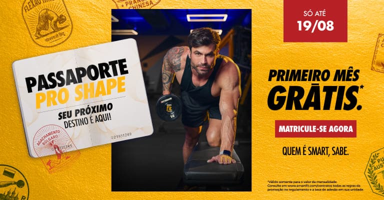 1º mês grátis*, só até 19/08