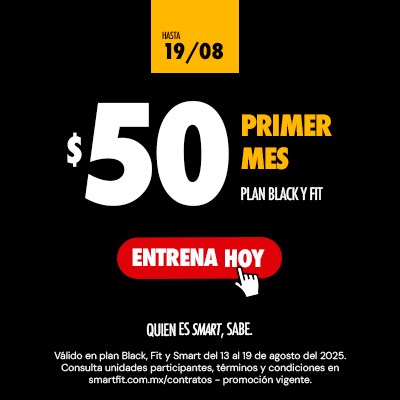 1 mes por solo $50 con Plan Black y Fit