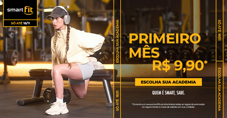 1º mês R$ 9.90, só até 18/Nov
