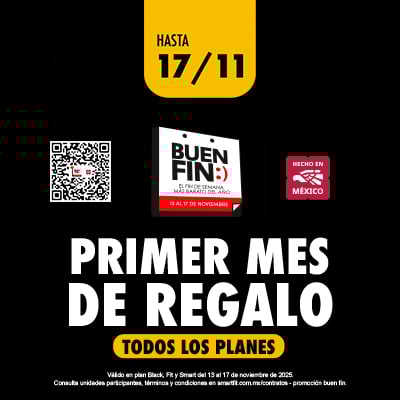 Entrena con todo este Buen Fin ¡Primer mes gratis!