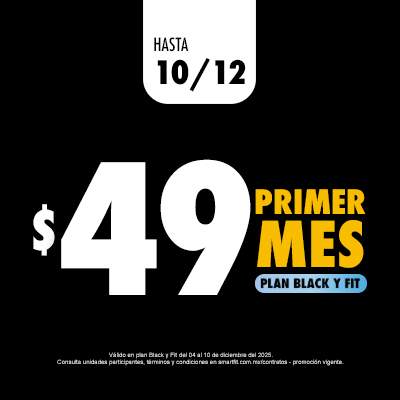 Primer mes de gym por solo $49