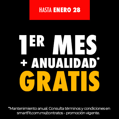 Primer mes de gym + Anualidad GRATIS