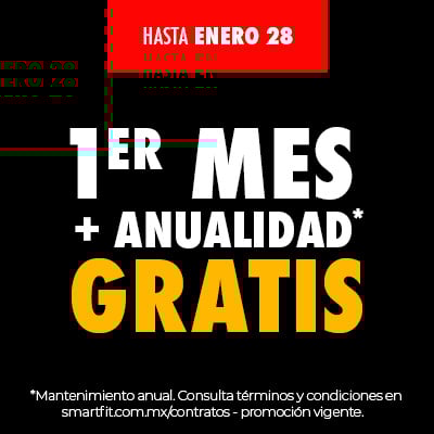 Primer mes de gym + Anualidad GRATIS