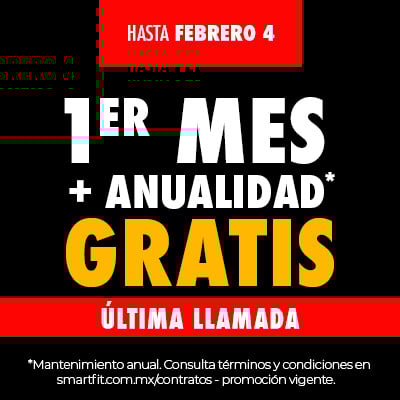 Primer mes de gym + Anualidad GRATIS
