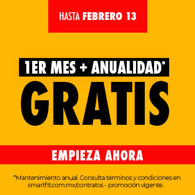 Primer mes de gym + Anualidad GRATIS