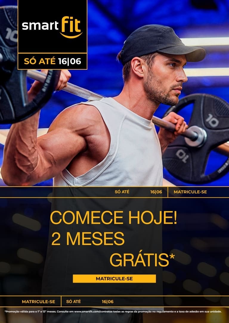 2 Meses Grátis (1º e 13º) + Camisa Grátis