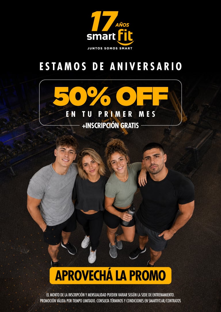 ¡Semana Aniversario! 1era mensualidad 50% OFF