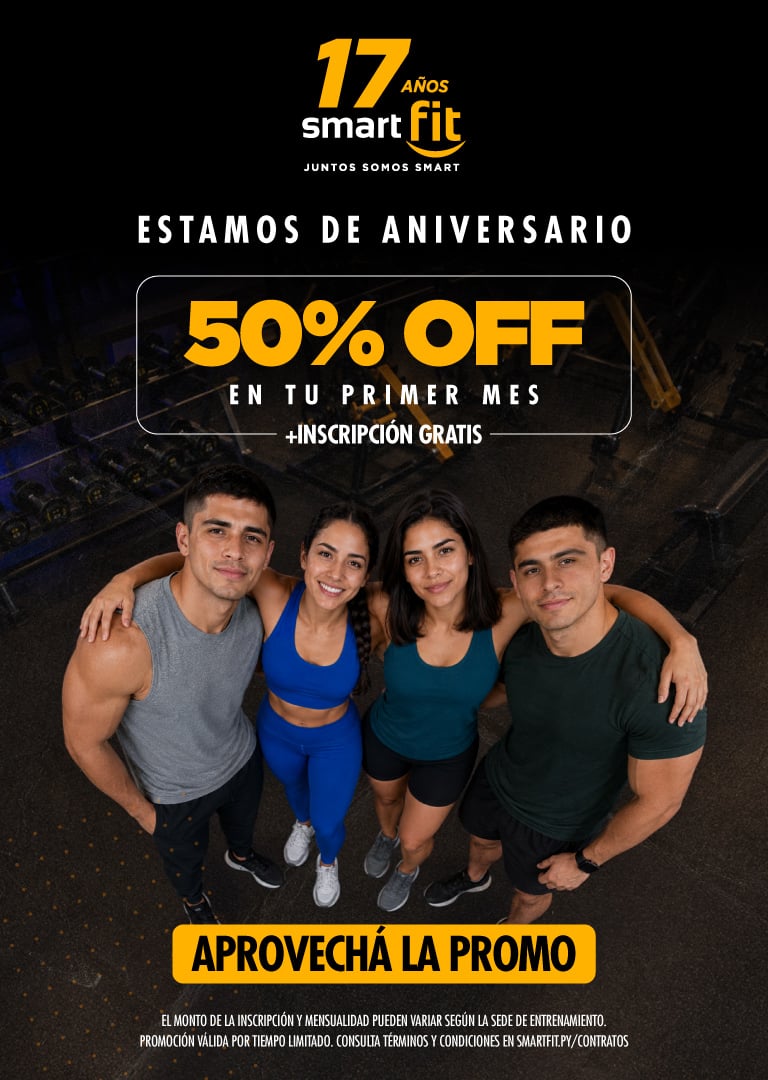 ¡Semana Aniversario! 1era mensualidad 50% OFF